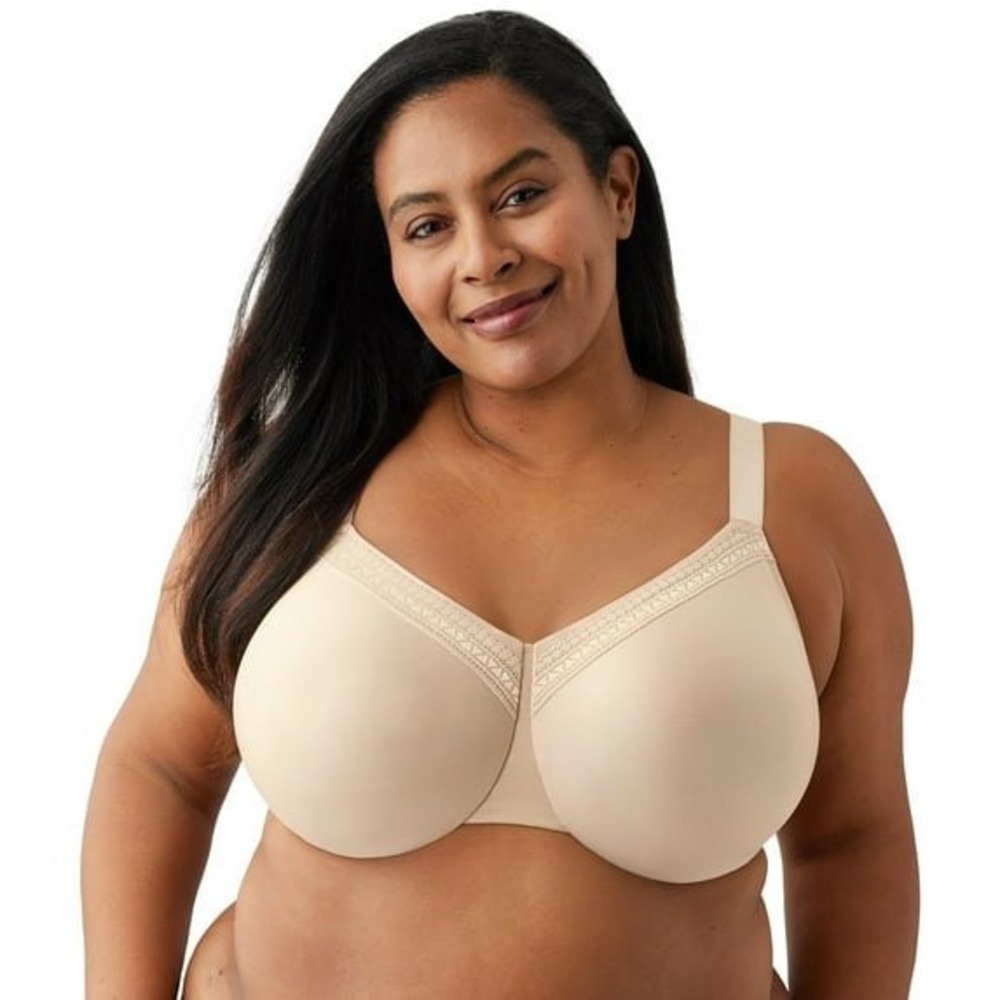 Warner's Cloud 9 Balconette Bra Smooth Comfort Everyday Beige Size 38D